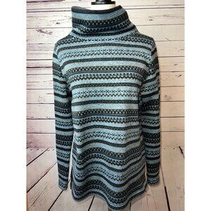 Wooly‎ Bully Wear Fair Isle Sweater Large Nordic Pullover Tunic Aztec Fair Isle